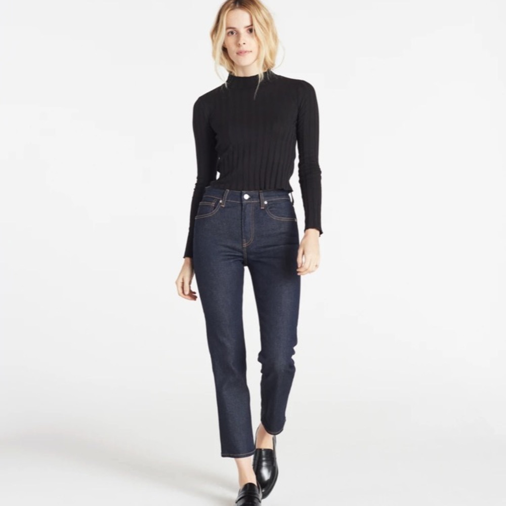 CQY Friend high rises straight leg